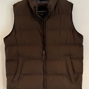 Weathercast brown puffy vest